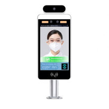 Floor standing 8.0 LCD  screen temperature face recognition detection and face recognition display Used in factory